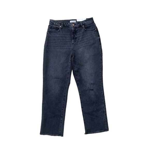 Ann Taylor LOFT Curvy The Straight Crop Jeans - Picture 9 of 16